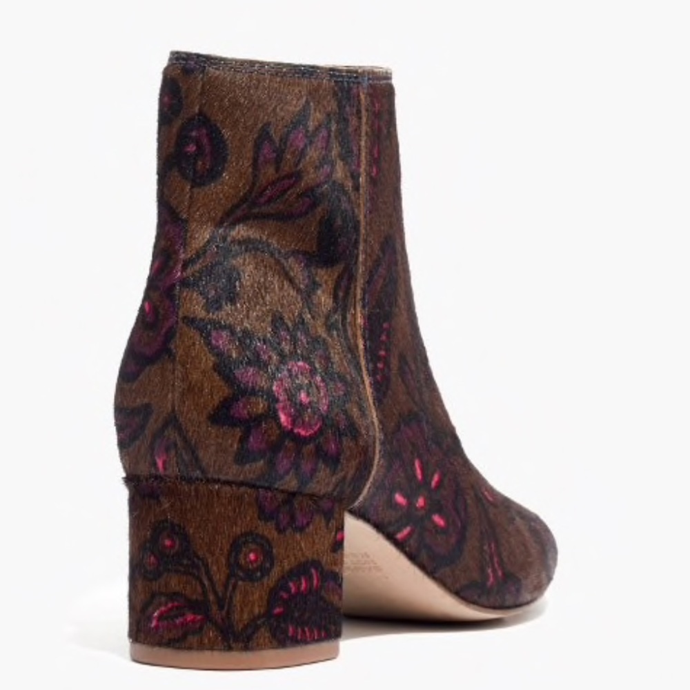 Madewell the margot boot in floral calf hair - Picture 2 of 8